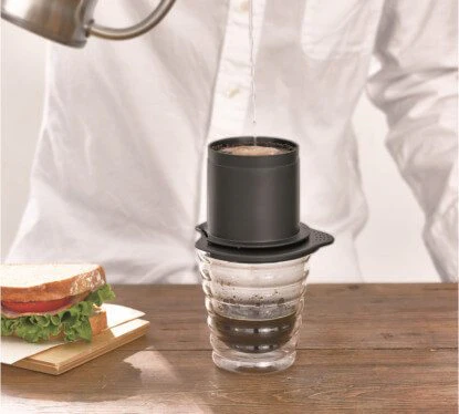 Hario Cafeor Metal Filter Dripper - Black - Image 2